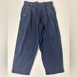 Loft High Rise Straight Wide Leg Linen Pants Size Medium Petite